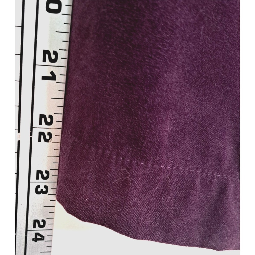 Faux Suede‎ Purple Shirt Jacket Women's L Purple Stretch Buttons Casual Soft - Picture 12 of 12